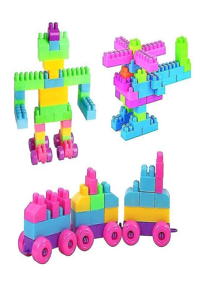 RPC99 Building Blocks for Kids - 165 Pcs Including Wheels, Bag Packing, Best Gift Toy, Multicolour (Blocks with Wheels) - Image 2